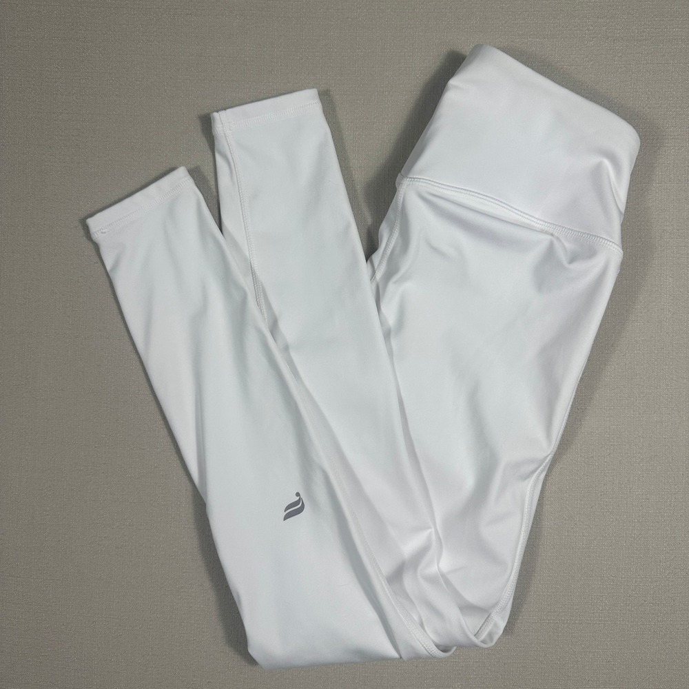 Fabletics Leggings Womens XS White Excellent High Waisted Athletic Yoga Pants